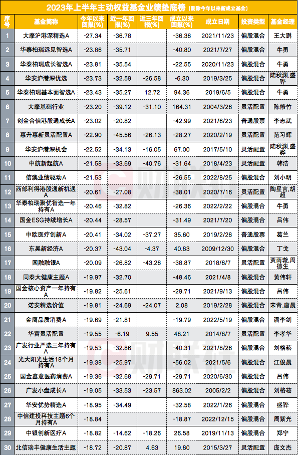 主动权益基金“中考”放榜：百亿明星产品迎倾颓之年，押宝AI者所向披靡，重仓医药、新能源者饮恨出局