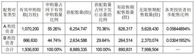 合肥埃科光电科技股份有限公司首次公开发行股票并在科创板上市网下初步配售结果及网上中签结果公告