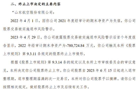 首例航空公司股票退市，2022年营收77亿元