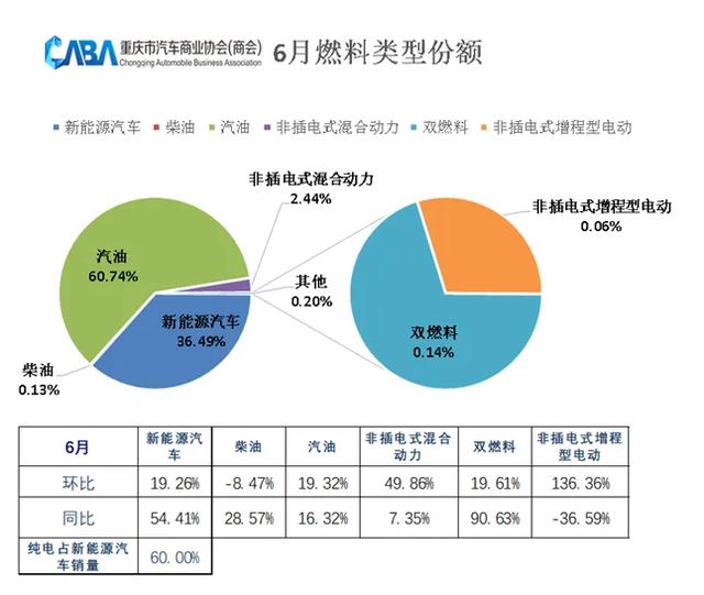 6月重庆新能源汽车销量同比增长超5成