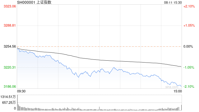 收评：三大指数均跌超2%沪指失守3200点 两市超4600股飘绿 券商、金融科技板块领跌