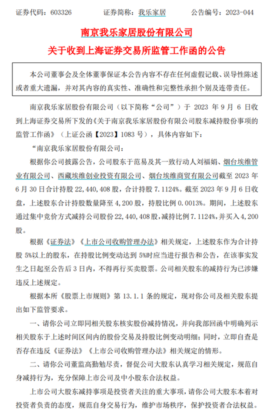 A股，彻底炸锅了！8个涨停，我乐家居大股东一声不吭，“清仓了”！