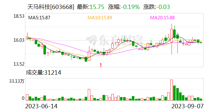 天马科技：控股子公司华龙集团拟1.6亿元增资华龙生物