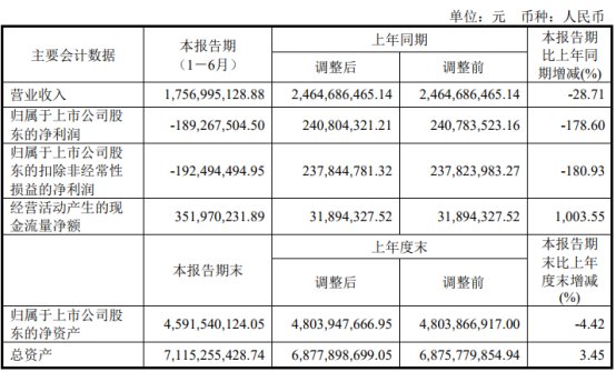 龙腾光电上半年亏1.89亿元 2020年上市募资4.1亿