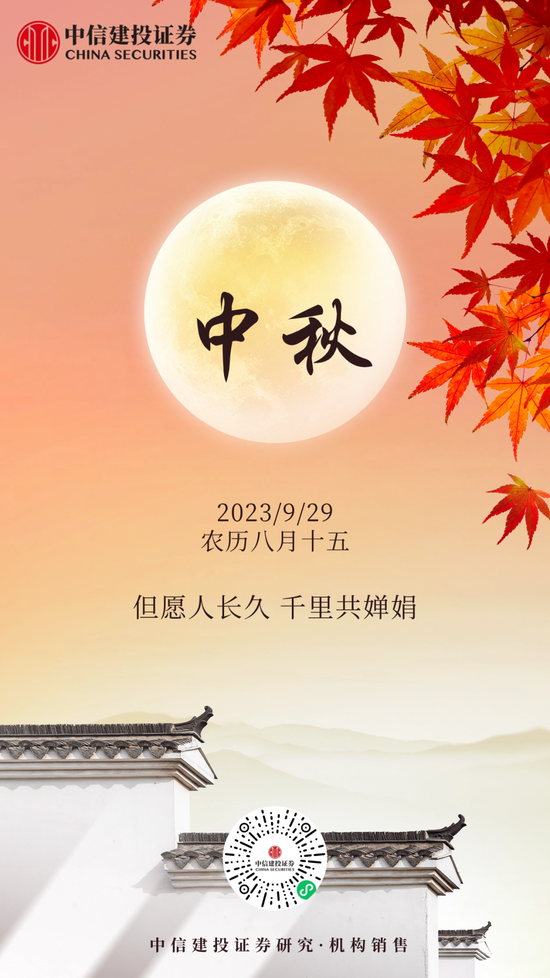 中秋快乐 | 中信建投证券研究所所长武超则节日寄语