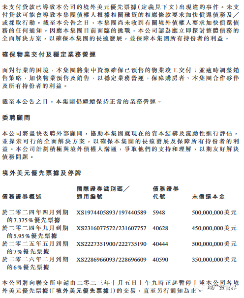 中骏集团正式宣布违约！Q2销售持续下滑，流动资金紧张状况日益严峻